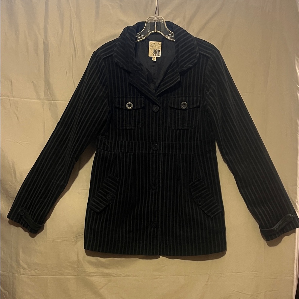 Rip Curl Black Pinstripe Women's Blazer